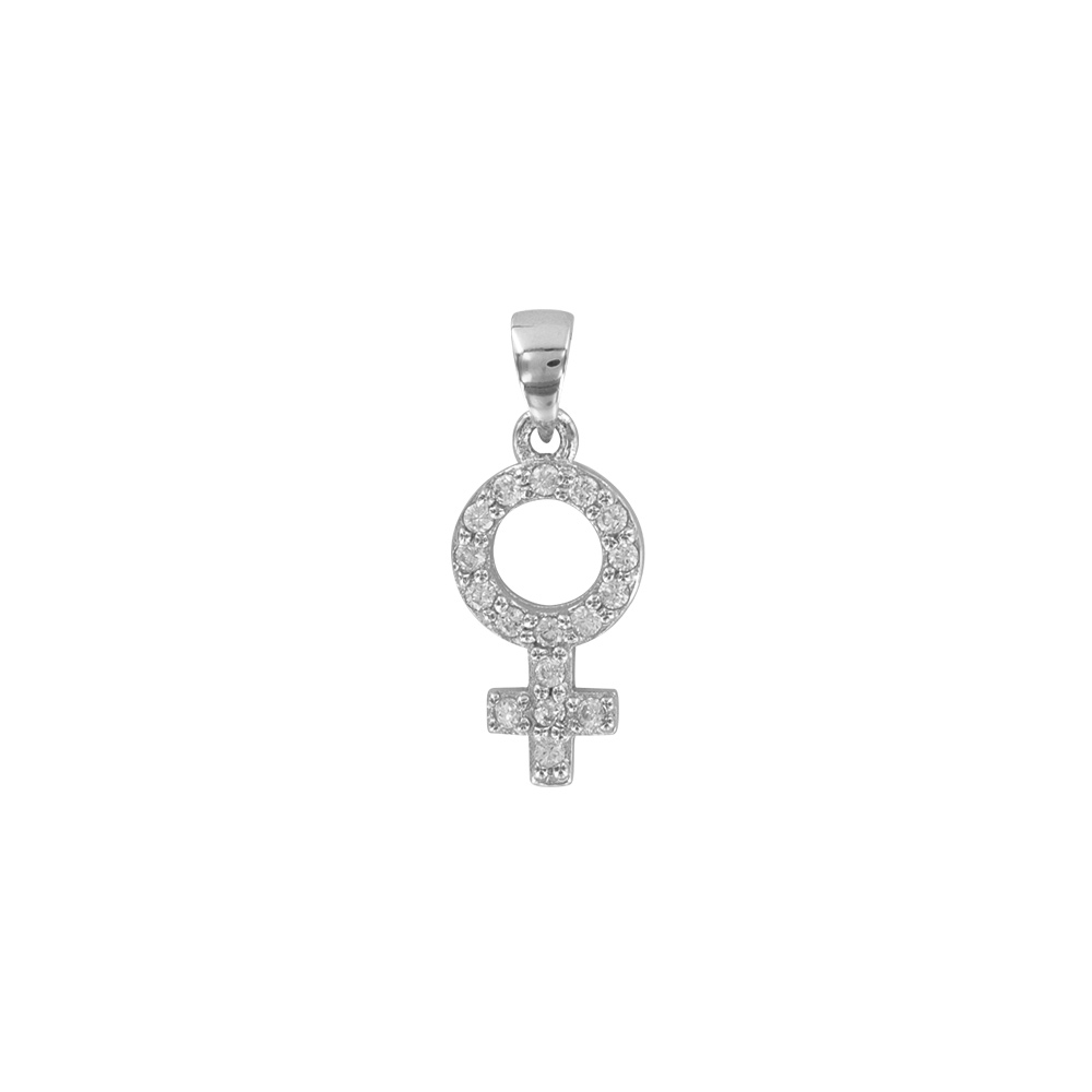 Pendentif symbole féminin en argent 925/1000e 