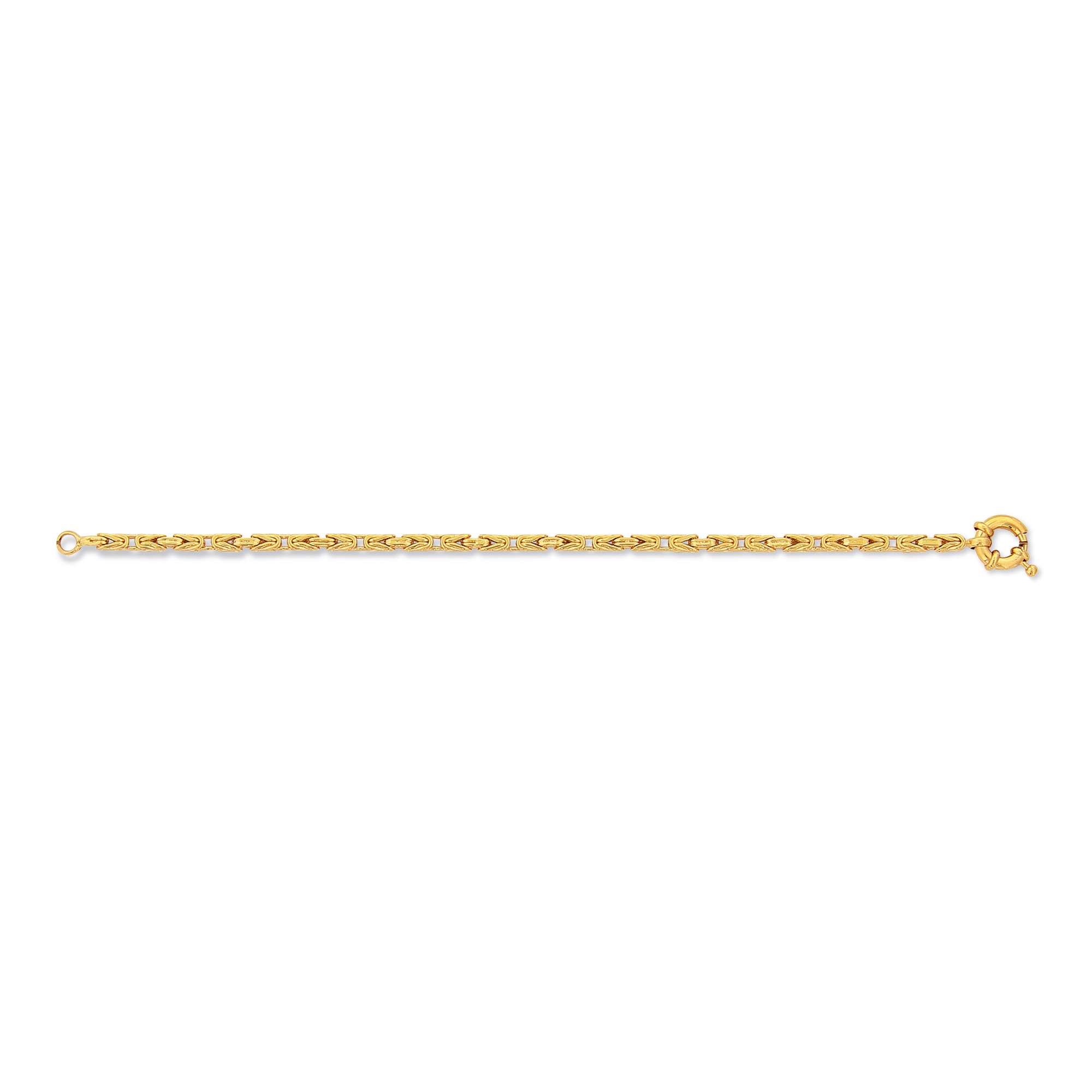 Bracelet plaqué or maille royale (19 cm) - (401954-19)