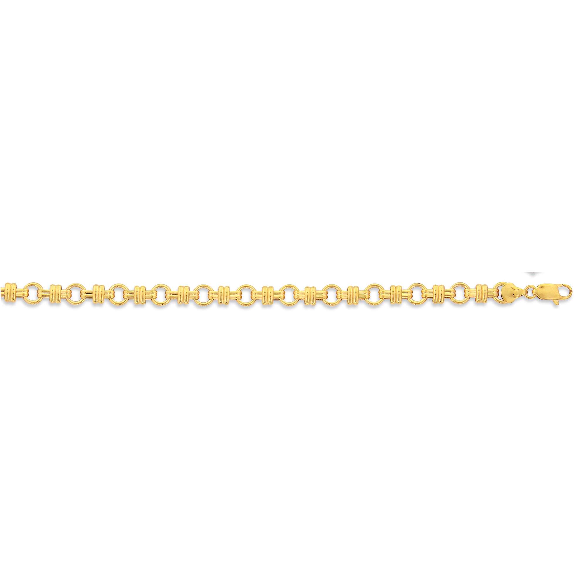 Bracelet plaqué or (21 cm) - (401955-21)