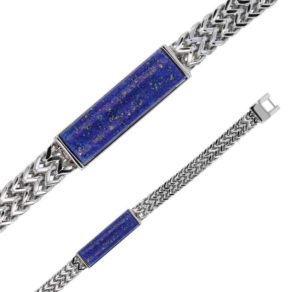 Bracelet Acier et Lapis Lazuli (318475B) - Homme