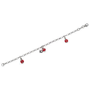 Bracelet argent et émail - Enfant