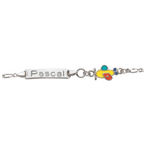 Bracelet argent et émail - Enfant