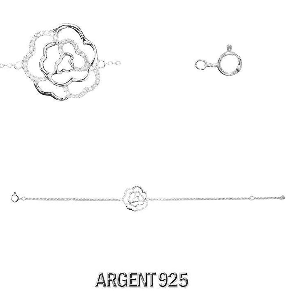 Bracelet argent 925/1000e et Zirconium
