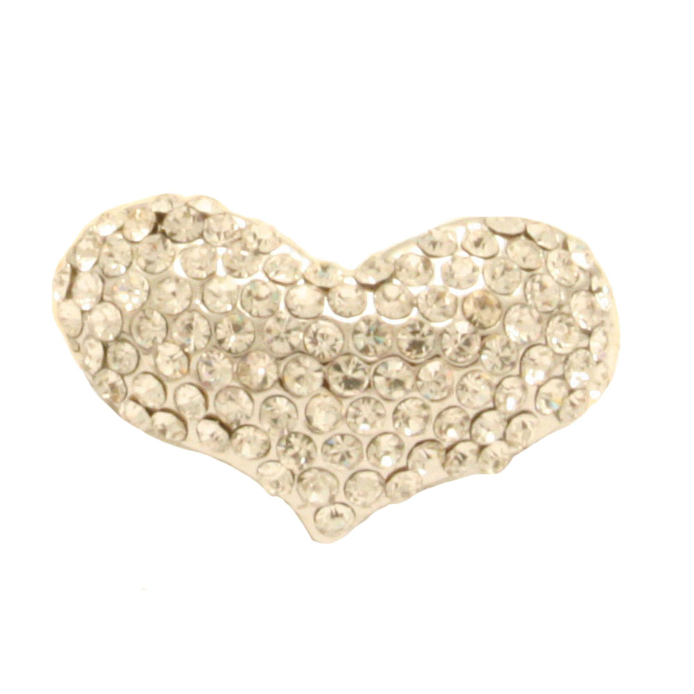 Broche fantaisie cristal - Blanche