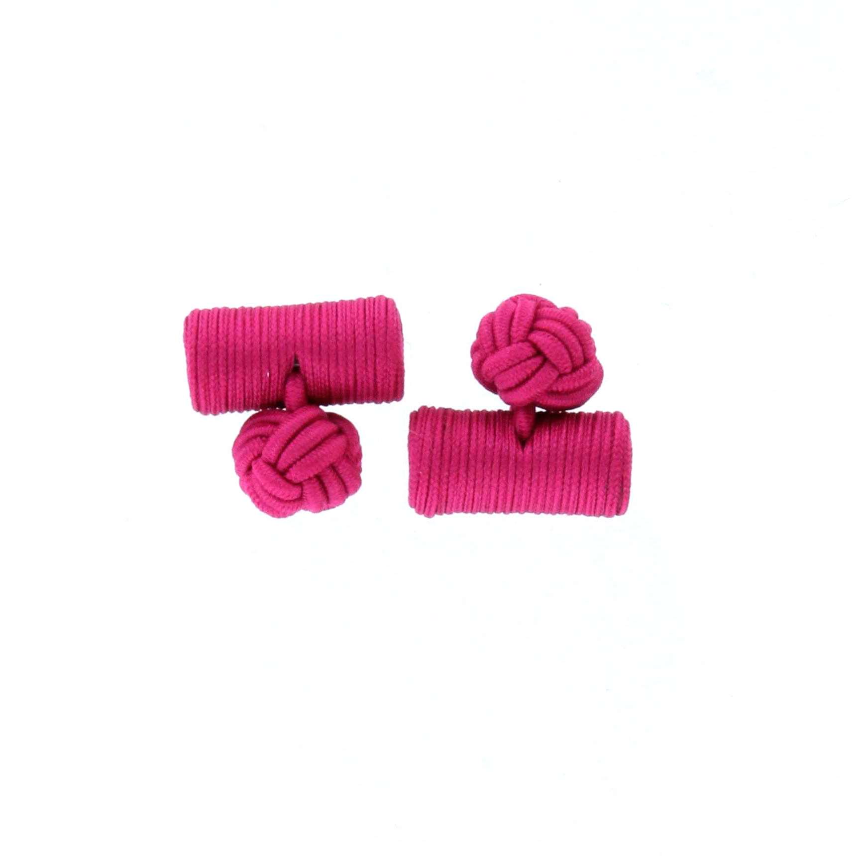  Boutons de manchette buche passementerie fushia - Homme