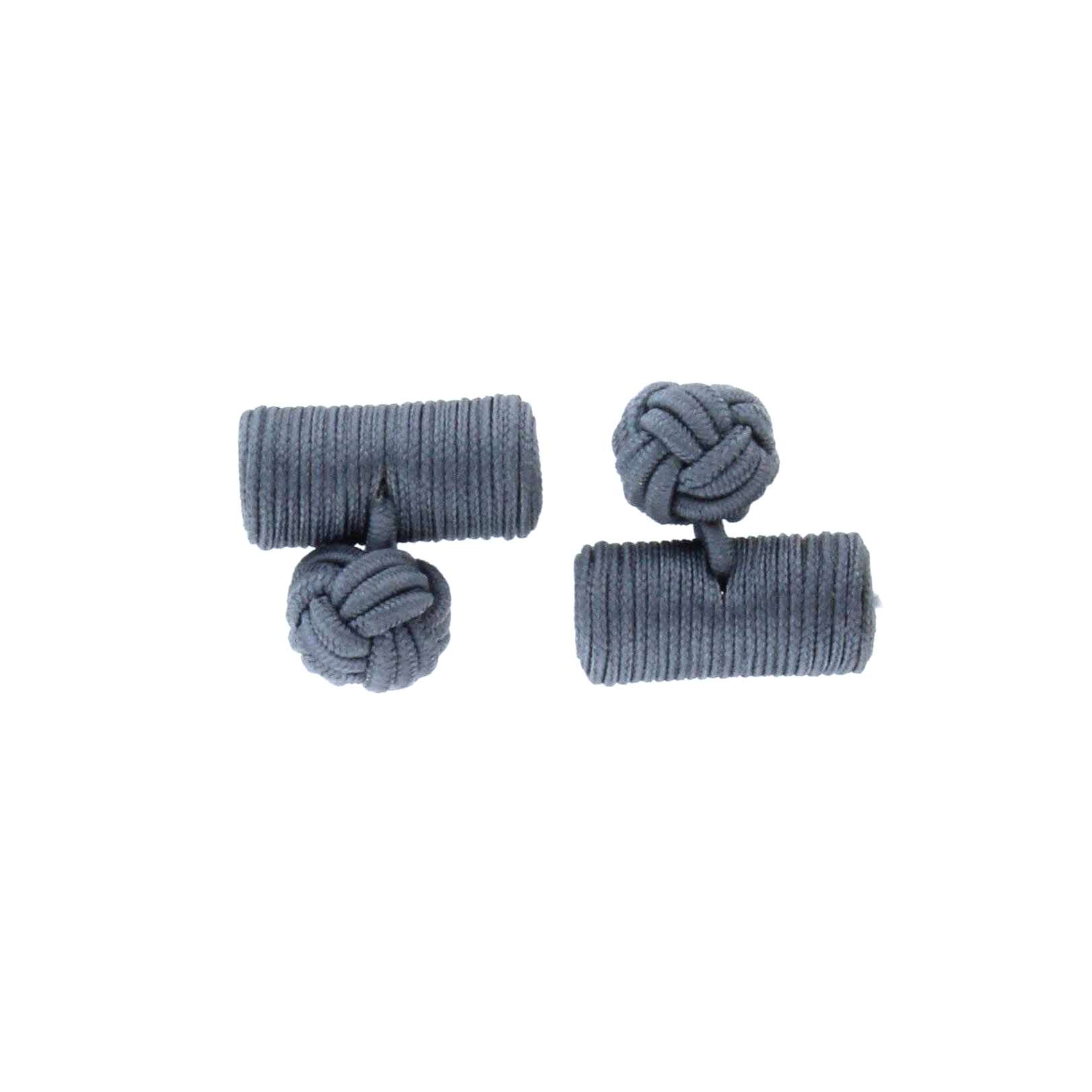  Boutons de manchette buche passementerie grise - Homme