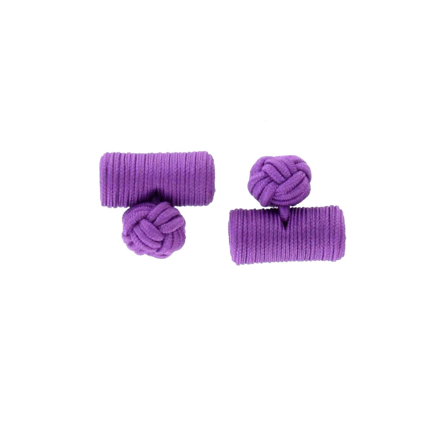  Boutons de manchette buche passementerie violet - Homme