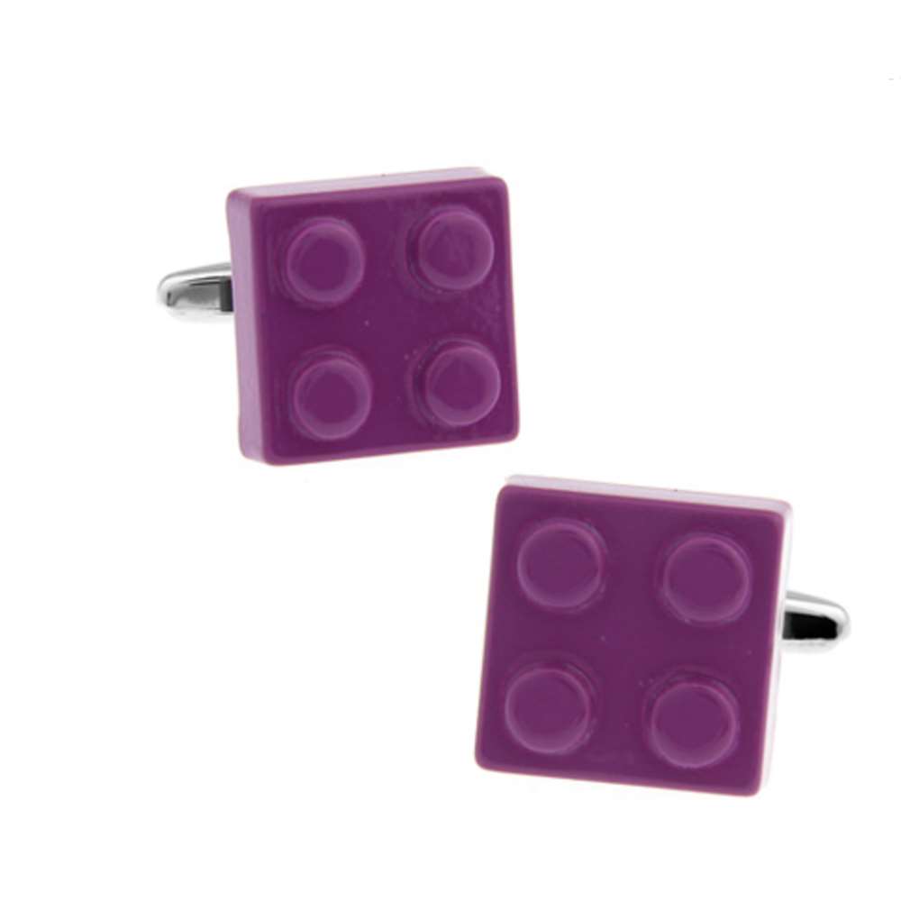  Boutons de manchette Lego bordeaux - Homme