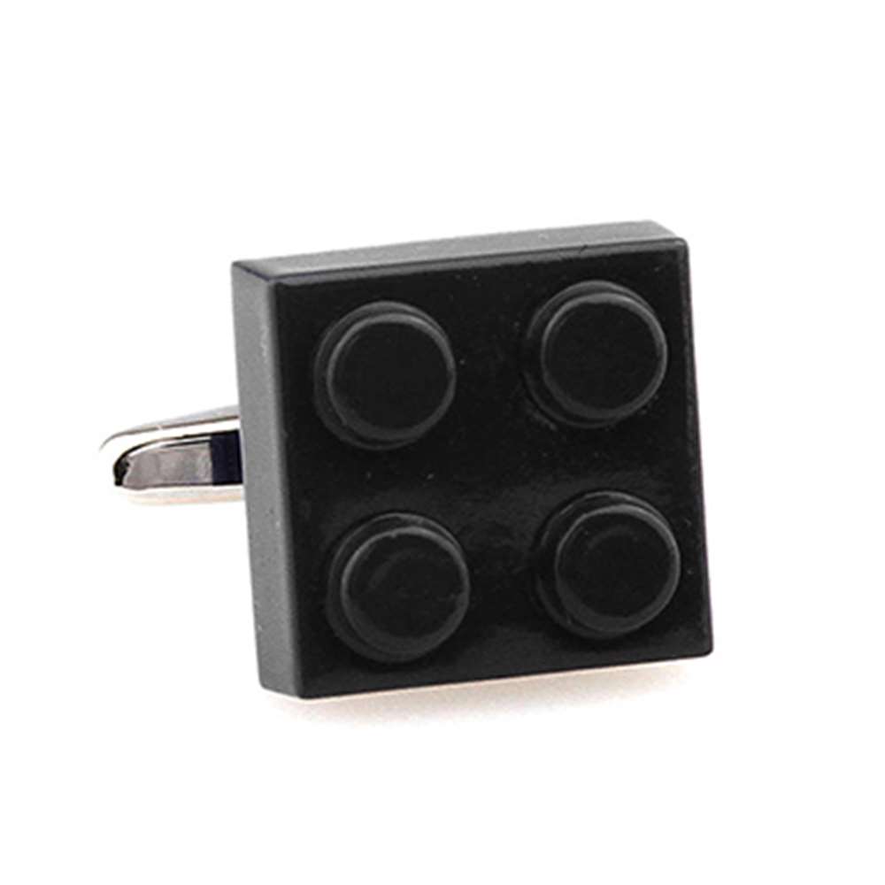  Boutons de manchette Lego noir - Homme