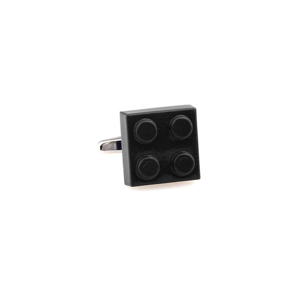  Boutons de manchette Lego noir - Homme