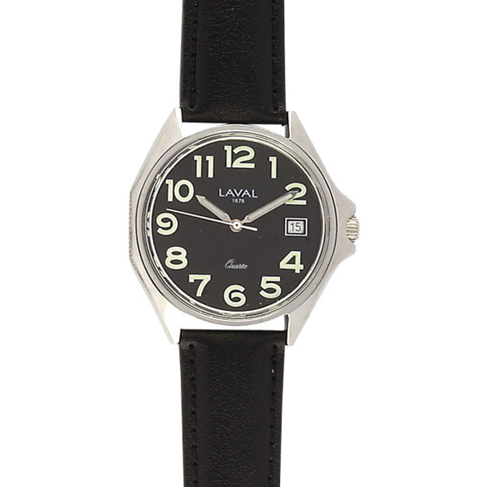 Montre acier noire - Homme