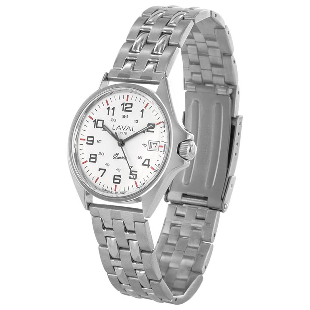Montre élégance acier blanche - Homme