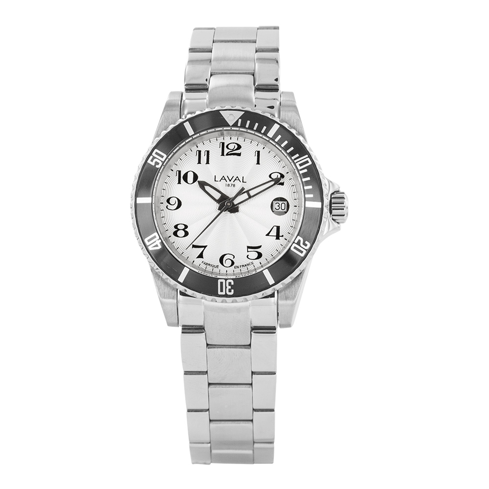 Montre acier et bracelet acier pour homme