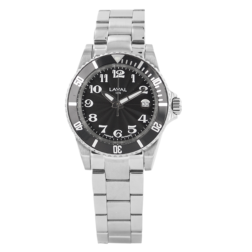 Montre acier et bracelet acier pour homme