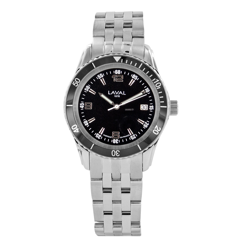 Montre acier et bracelet acier pour homme