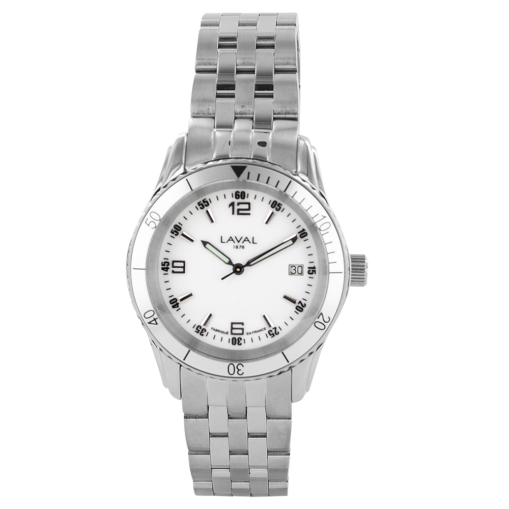 Montre acier et bracelet acier pour homme