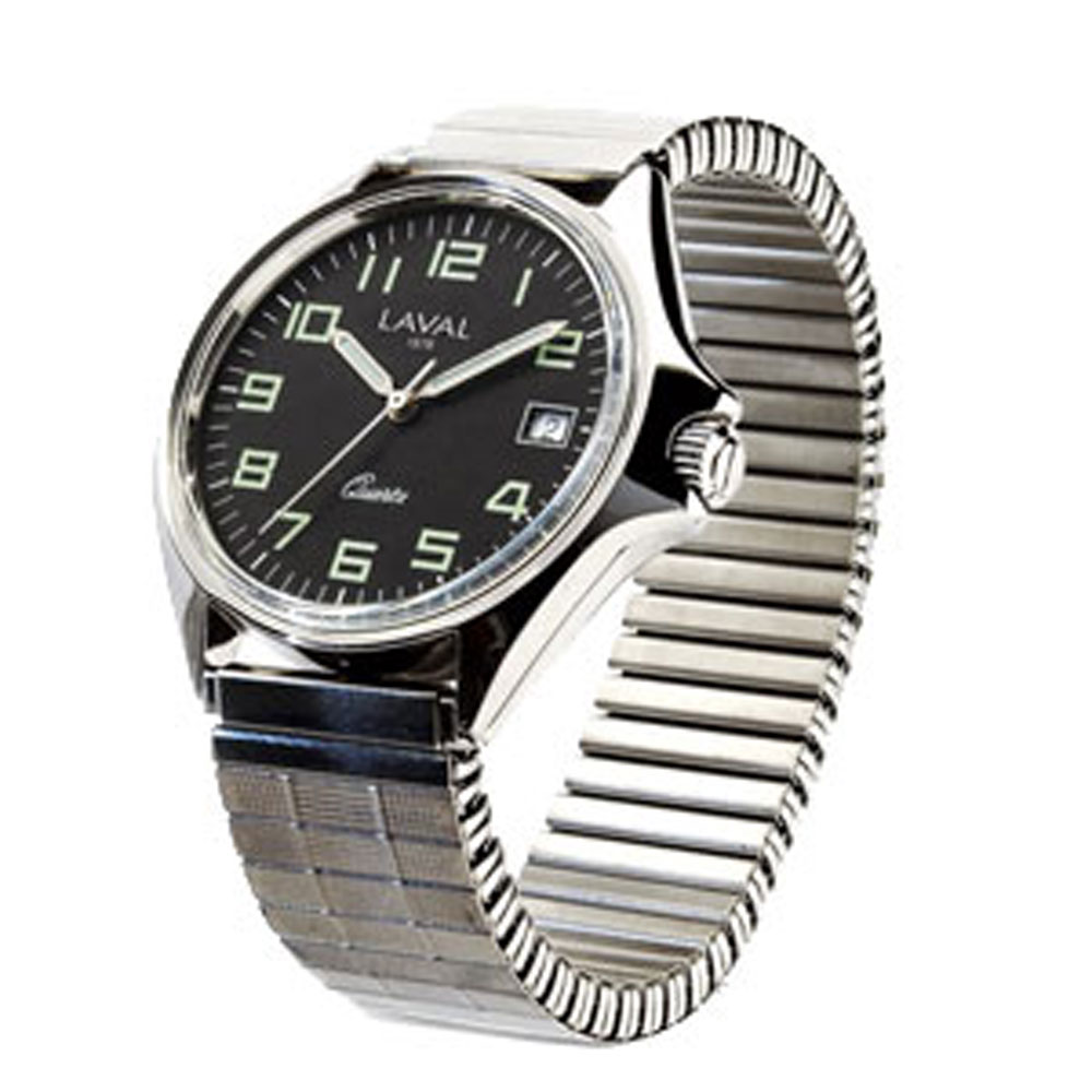 Montre élégance 'Jouailla XIX' noire - Homme