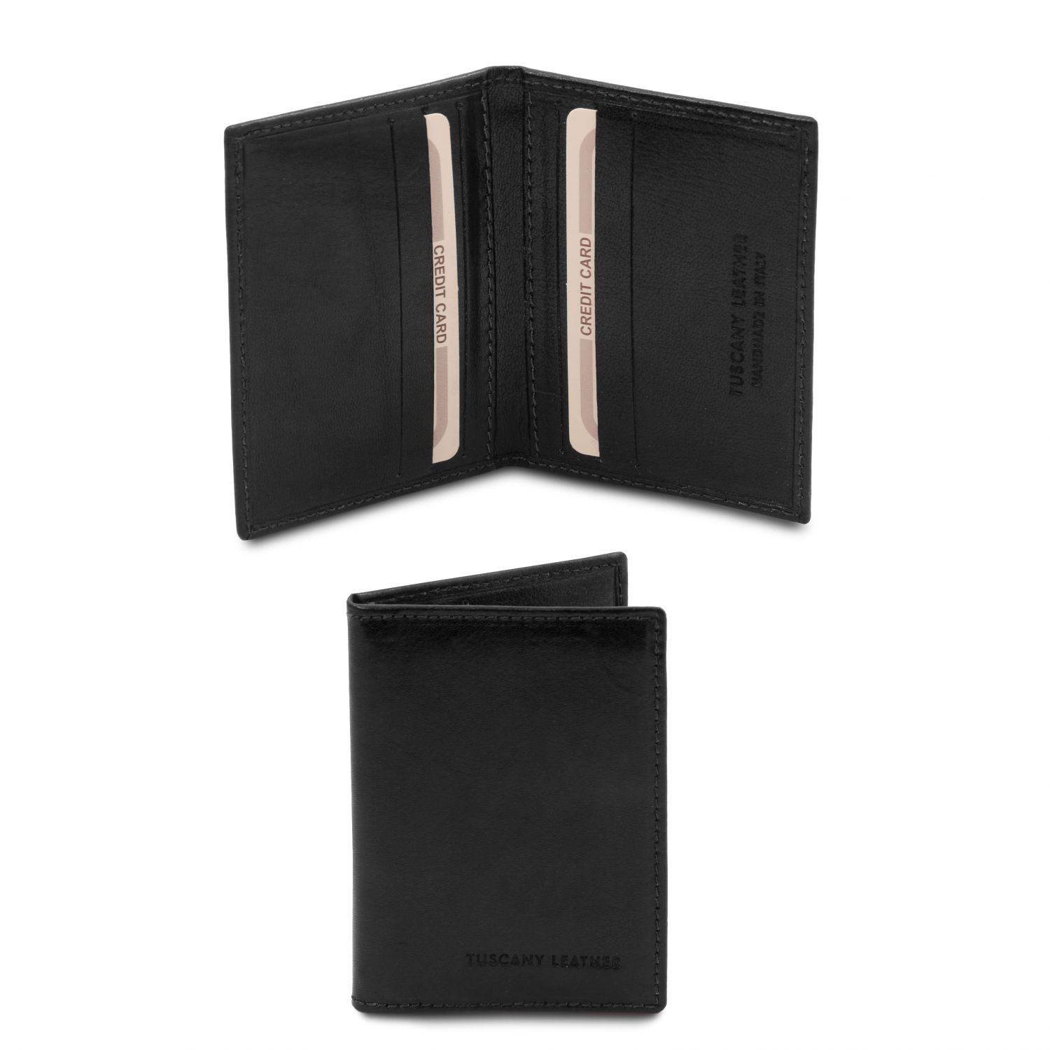 Elégant porte cartes en cuir - Noir (TL142063)