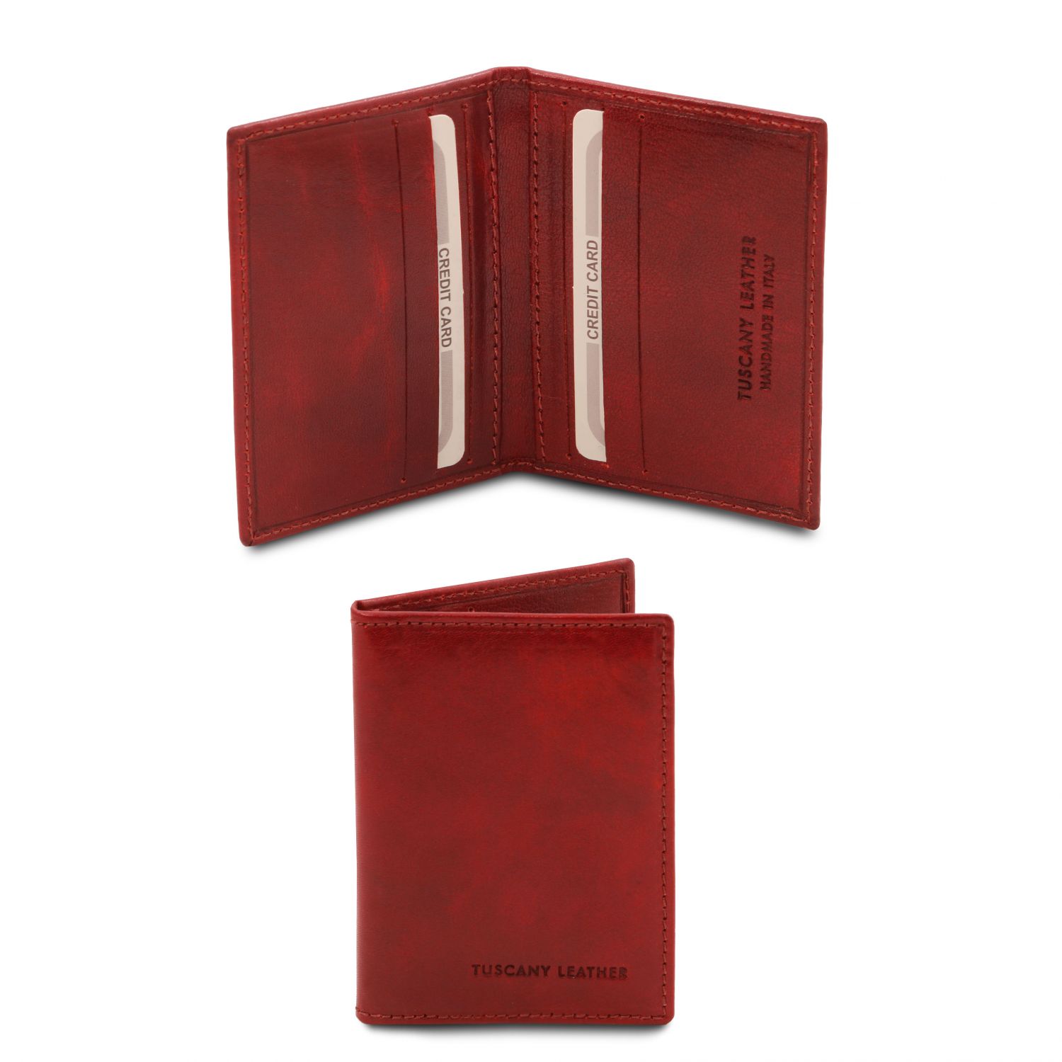 Elégant porte cartes en cuir - Rouge (TL142063)