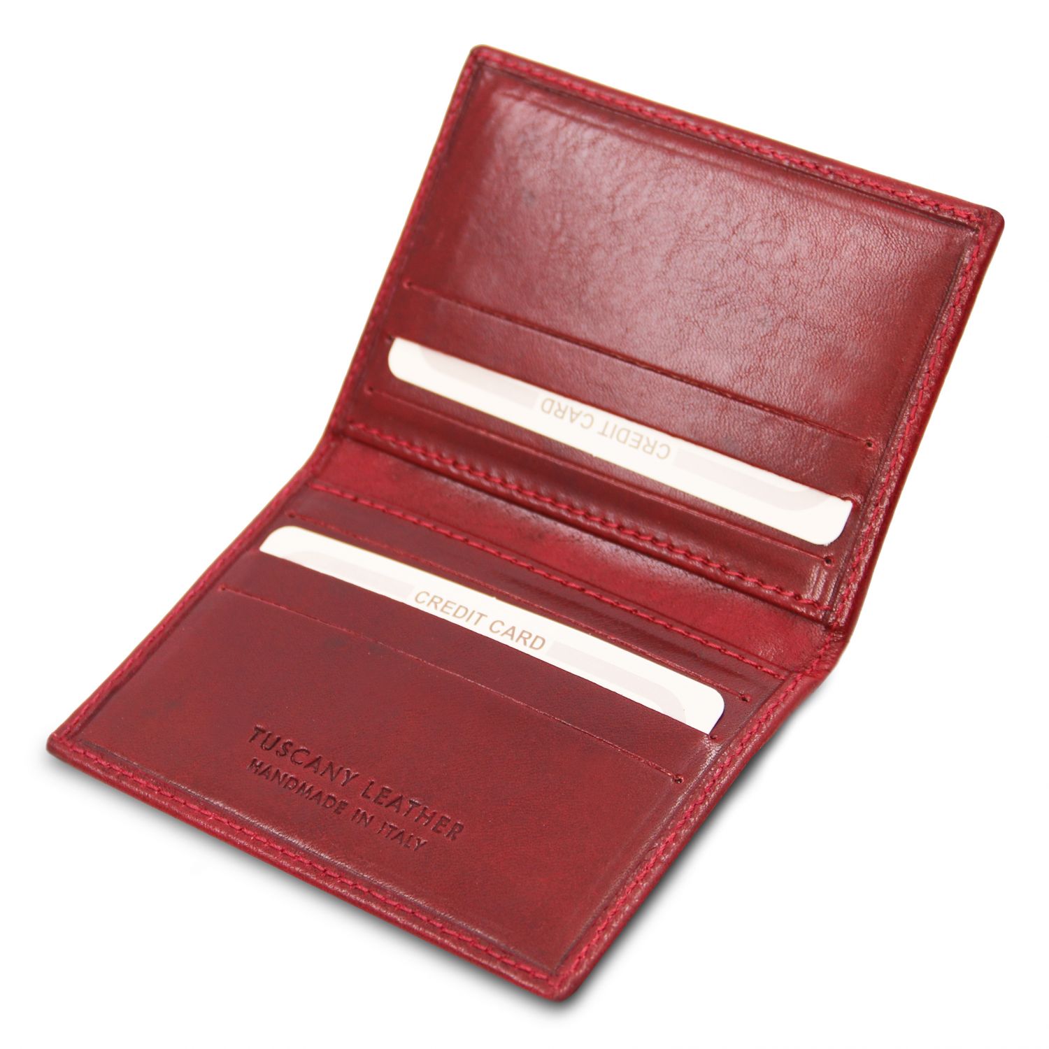 Elégant porte cartes en cuir - Rouge (TL142063)