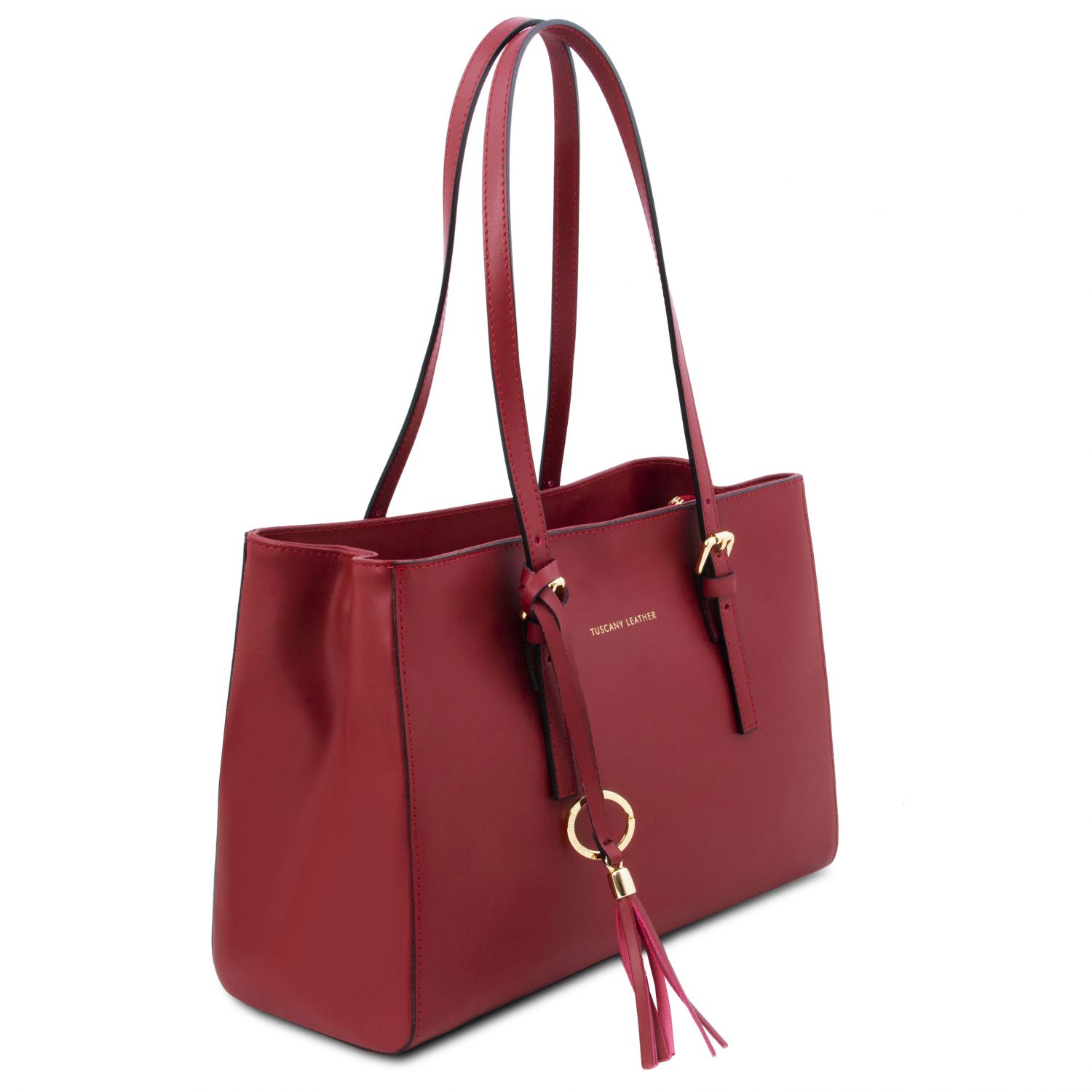 TL Bag - Sac bandoulière en cuir - Rouge (TL142037)