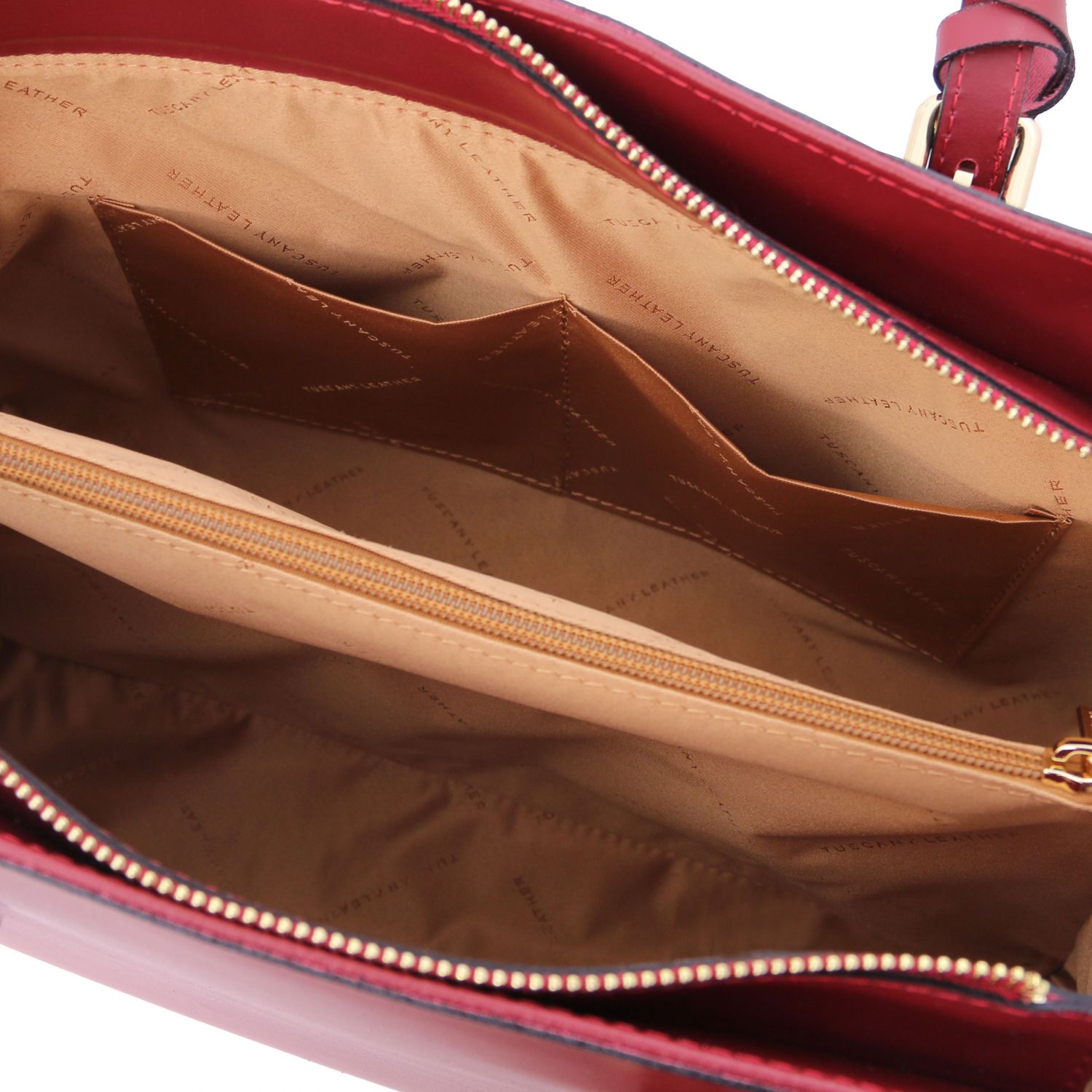 TL Bag - Sac bandoulière en cuir - Rouge (TL142037)