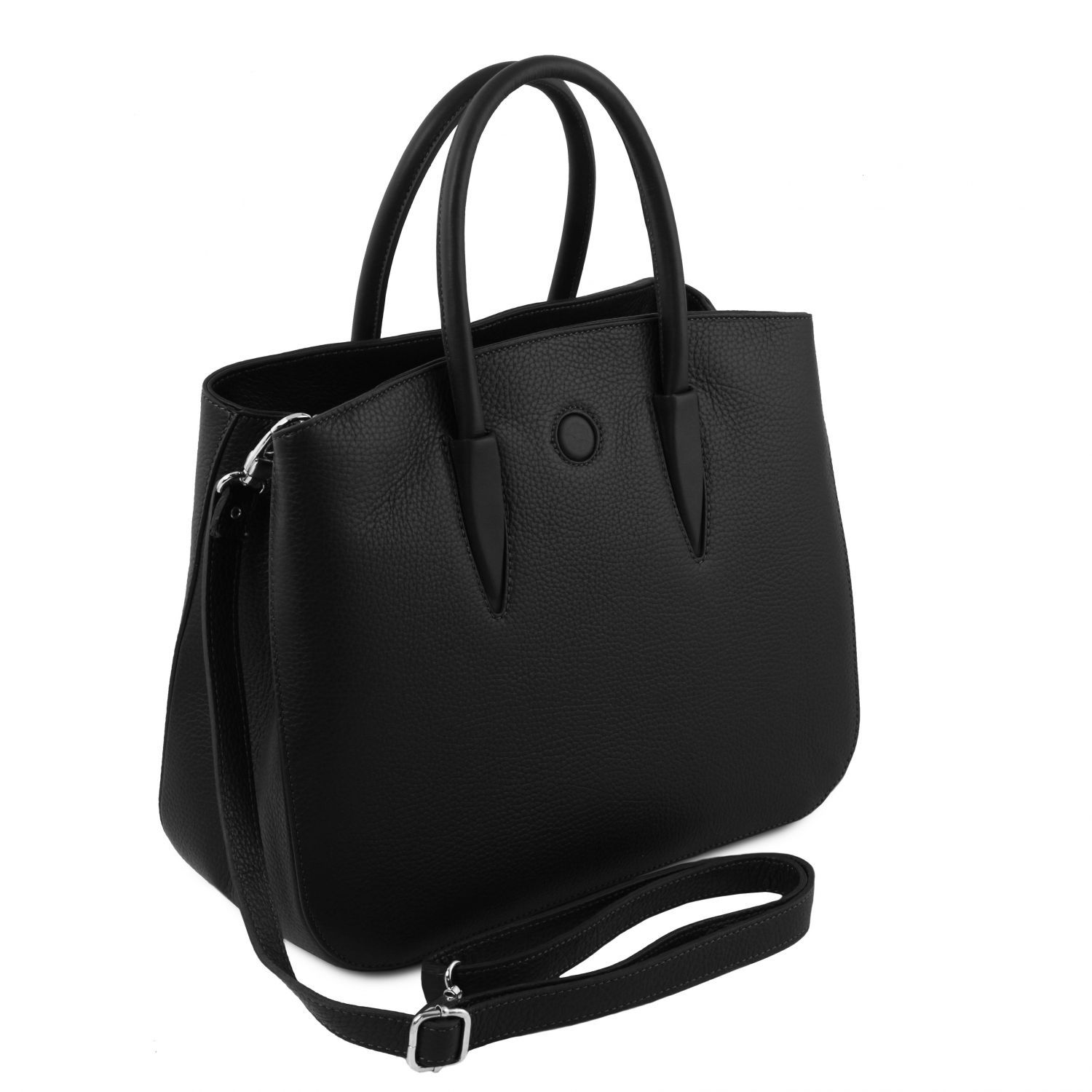 Camelia - Sac à main en cuir - Noir (TL141728)