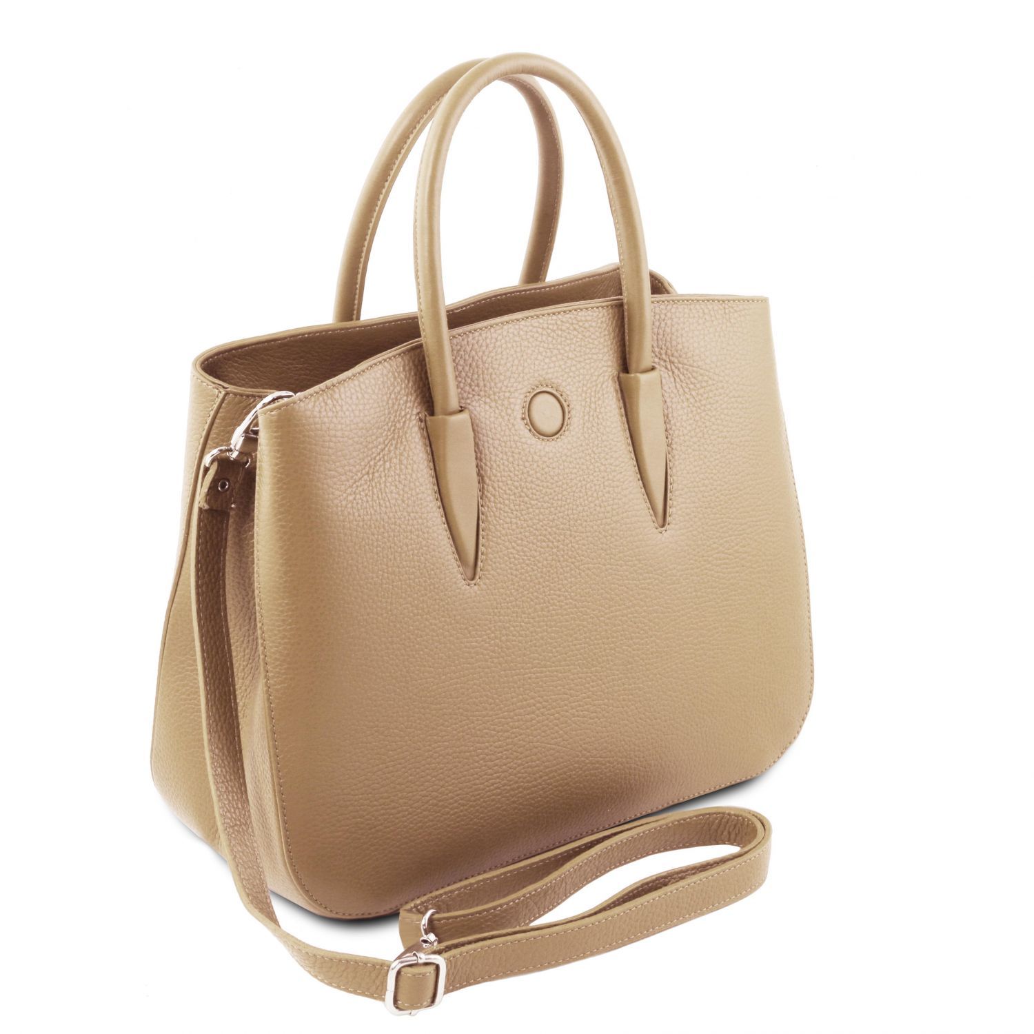 Camelia - Sac à main en cuir - Champagne (TL141728)