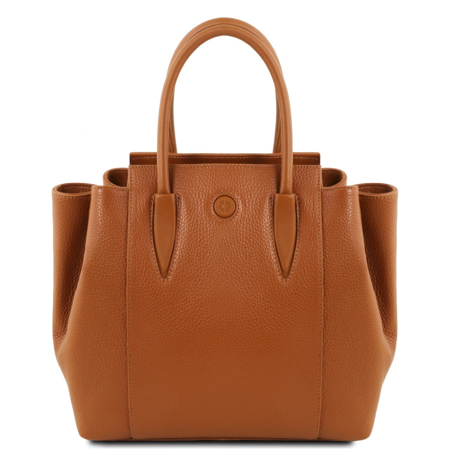 Tulipan - Sac à main en cuir - Cognac (TL141727)