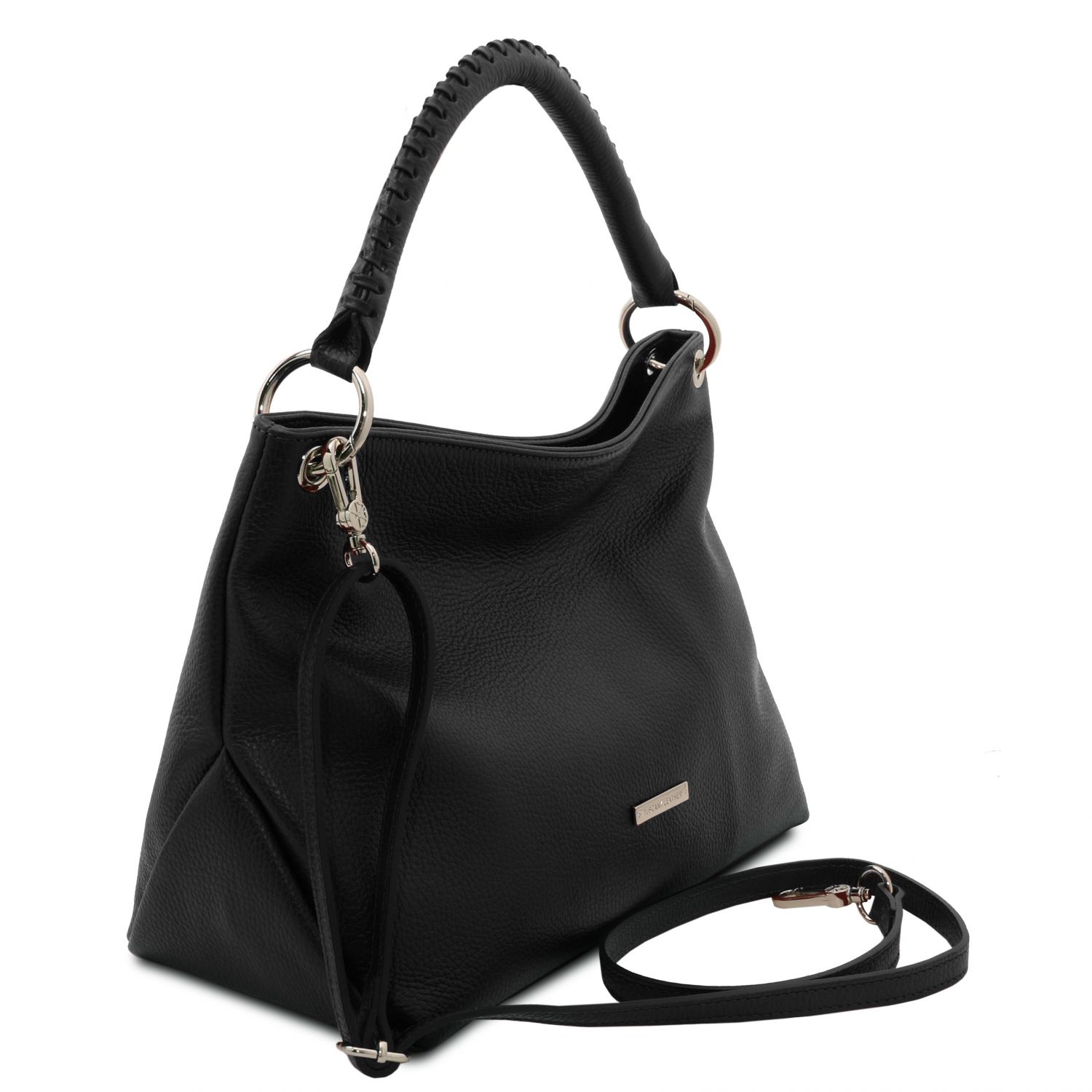 TL Bag -  Sac à main en cuir souple - Noir (TL142087)