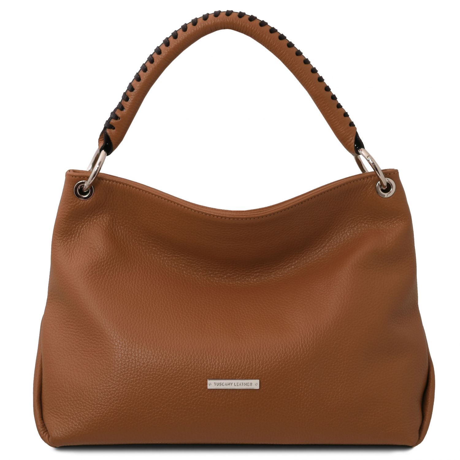 TL Bag -  Sac à main en cuir souple - Cognac (TL142087)