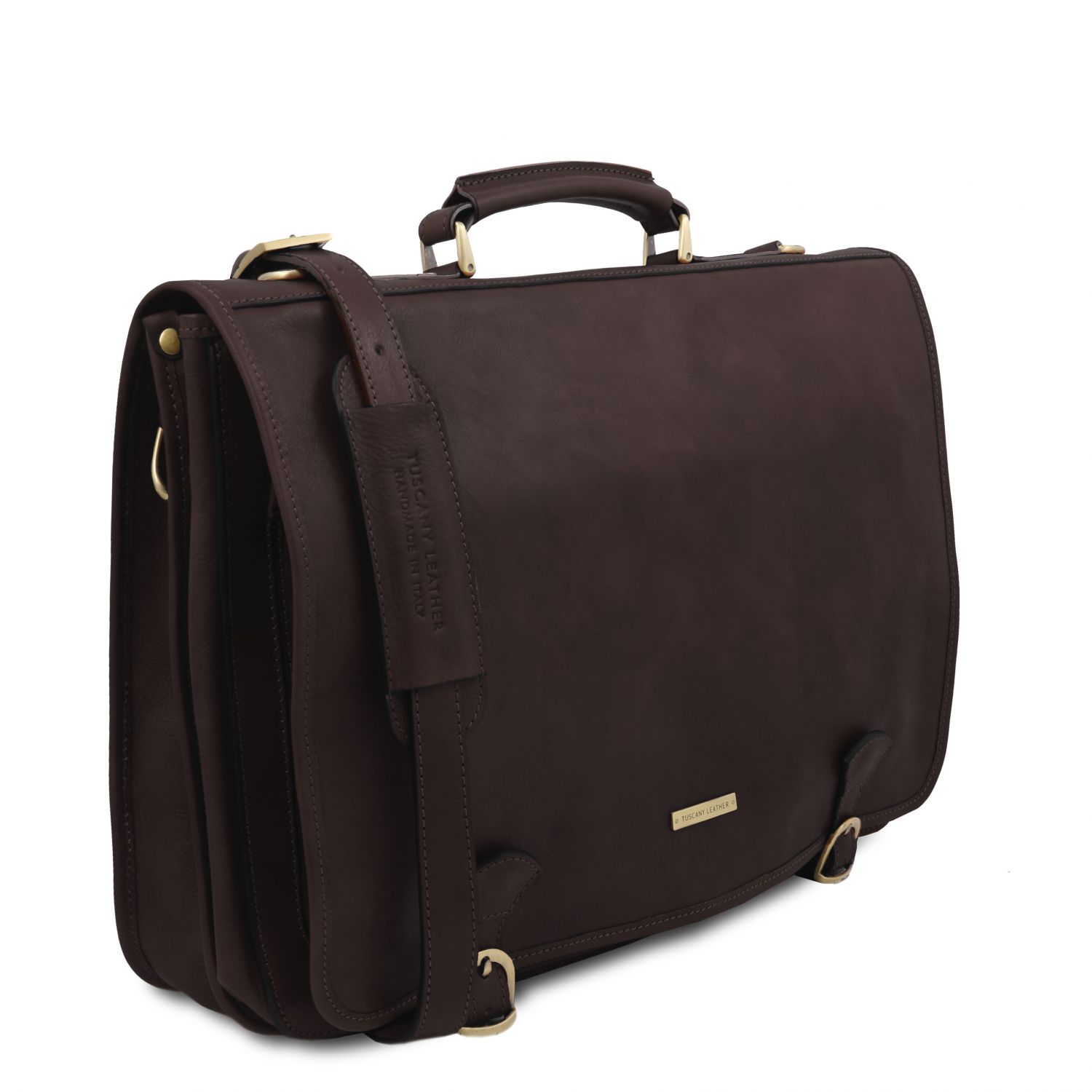 Ancona - Serviette en cuir - Marron foncé (TL142073)