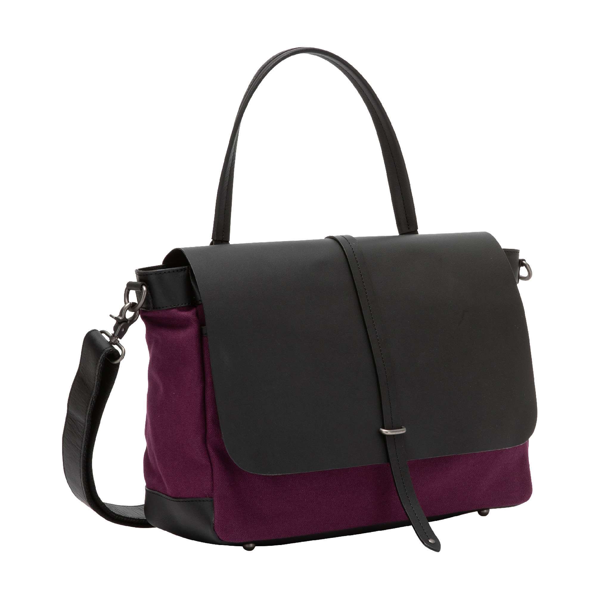 Sac à porté épaule - New Journey - Detroit - Prune - Femme