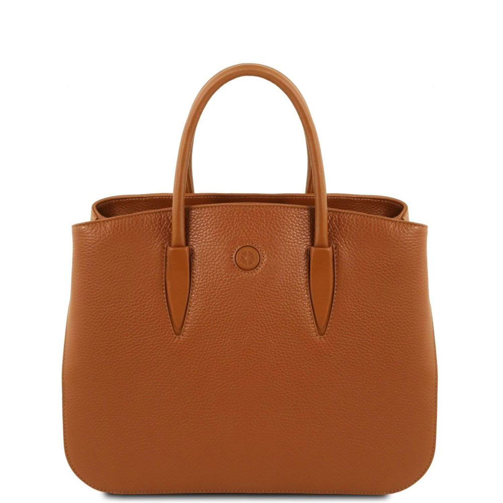 Camelia - Sac à main en cuir - Cognac (TL141728)