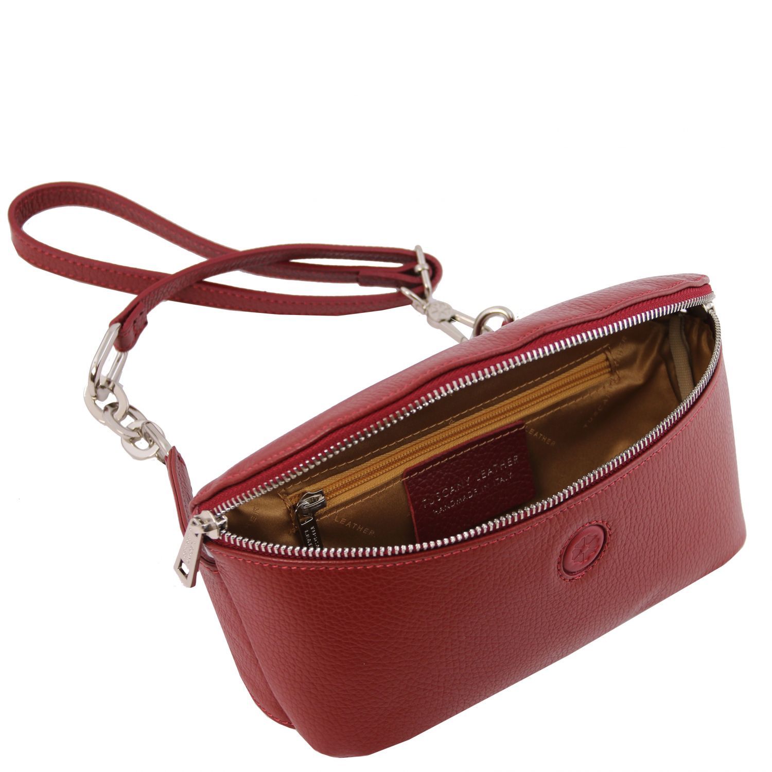 Erica - Sac banane en cuir souple - Rouge (TL141877)