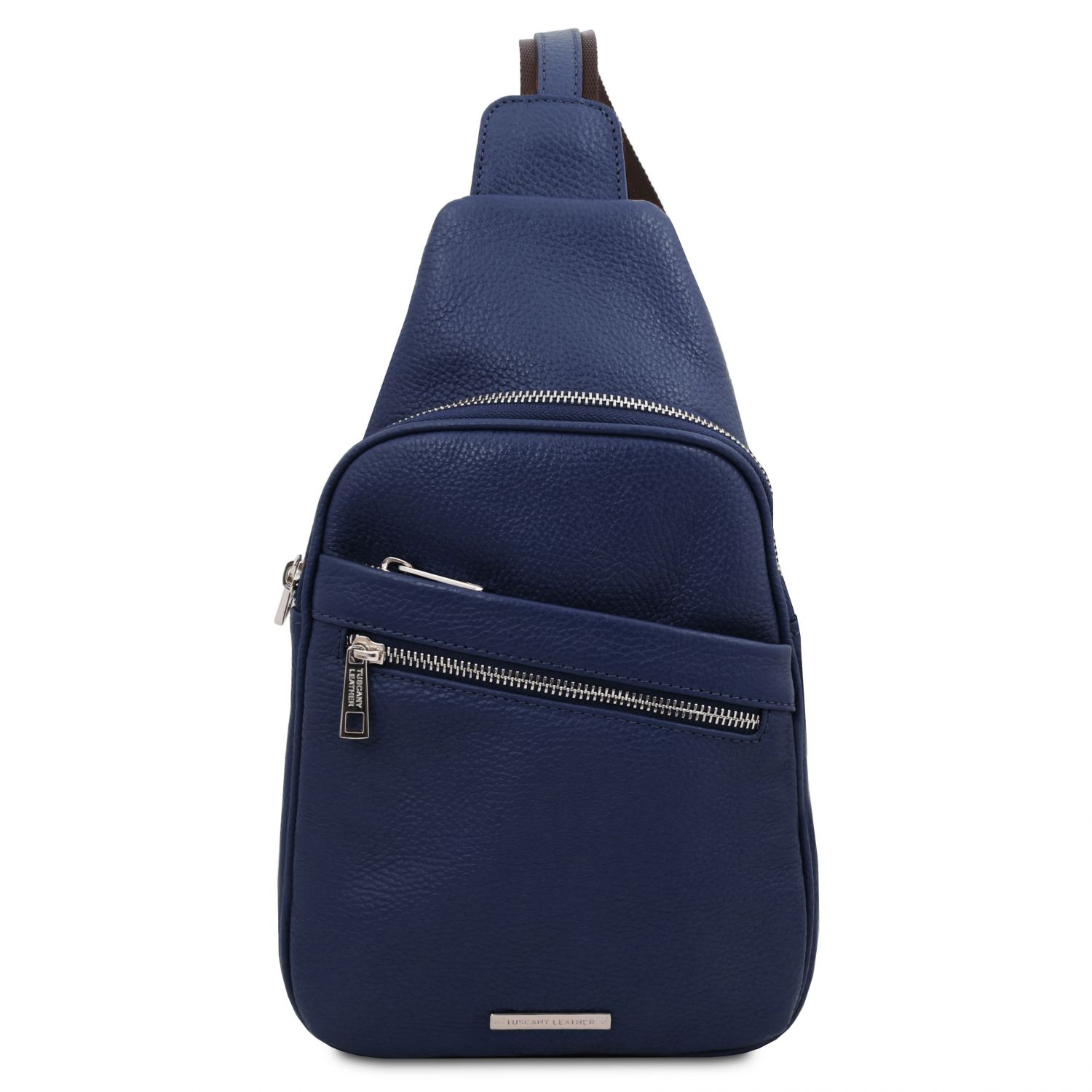 Albert - Sac bandoulière en cuir souple - Bleu foncé (TL142022)