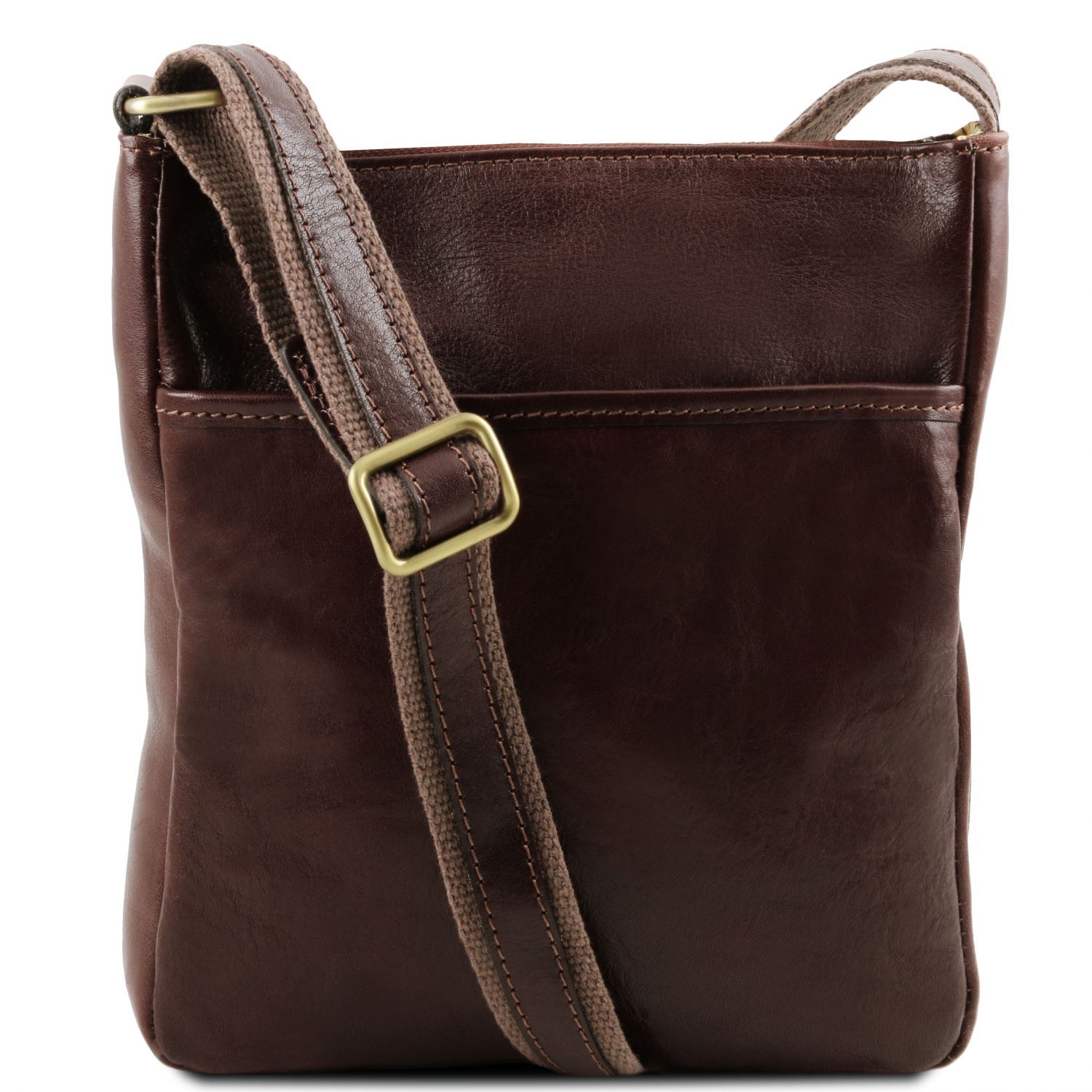 Jason - Sac bandoulière en cuir - Marron foncé (TL141300)