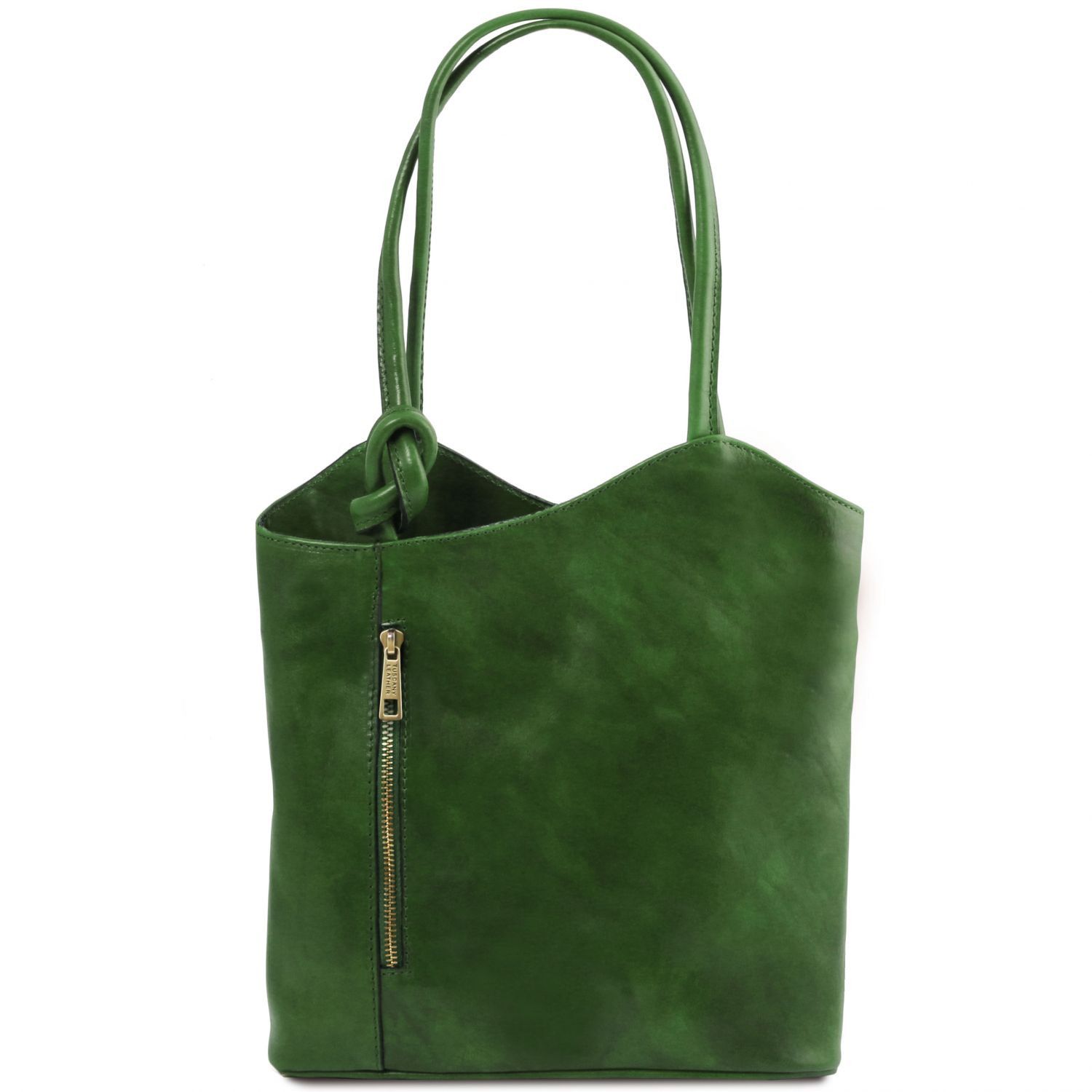 Patty - Sac en cuir convertible en sac à dos - Vert (TL141497)