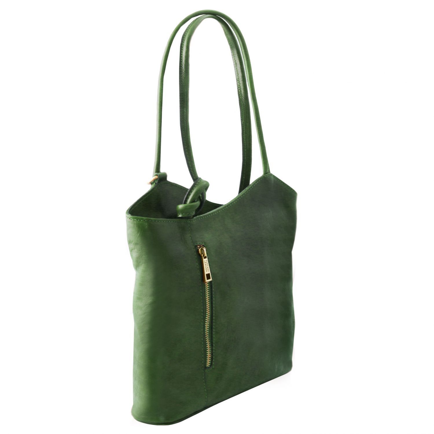 Patty - Sac en cuir convertible en sac à dos - Vert (TL141497)