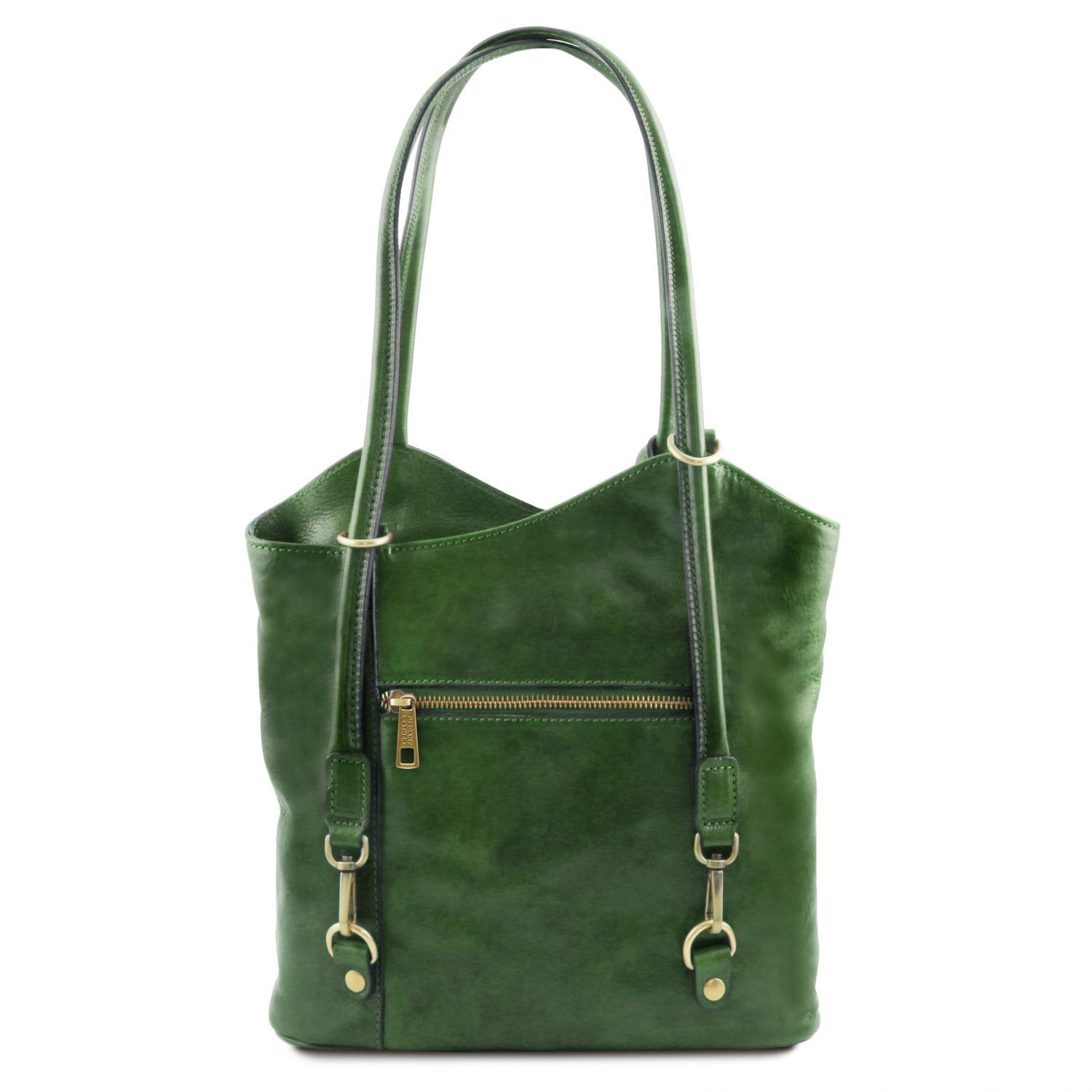 Patty - Sac en cuir convertible en sac à dos - Vert (TL141497)