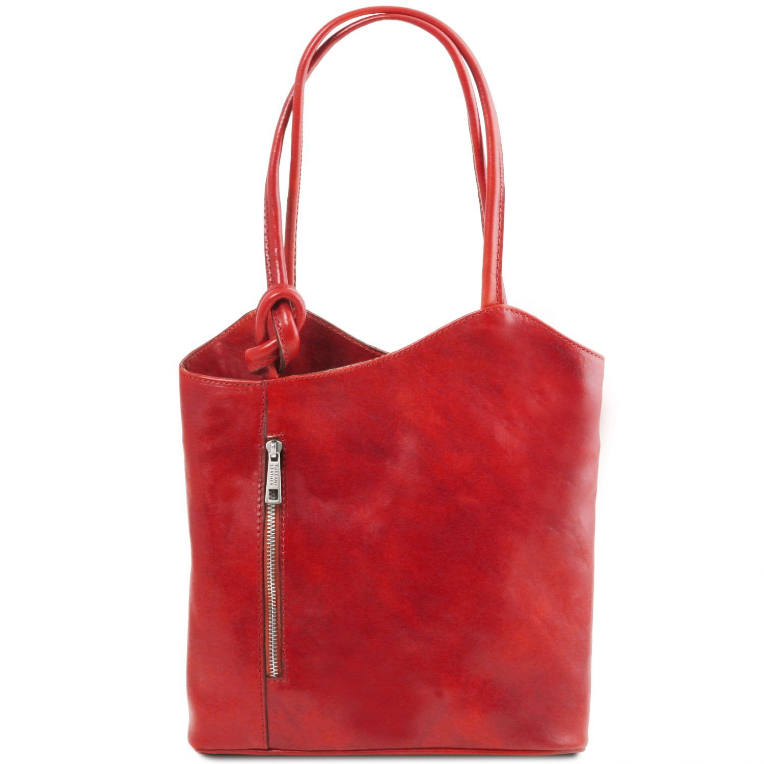 Patty - Sac en cuir convertible en sac à dos - Rouge (TL141497)