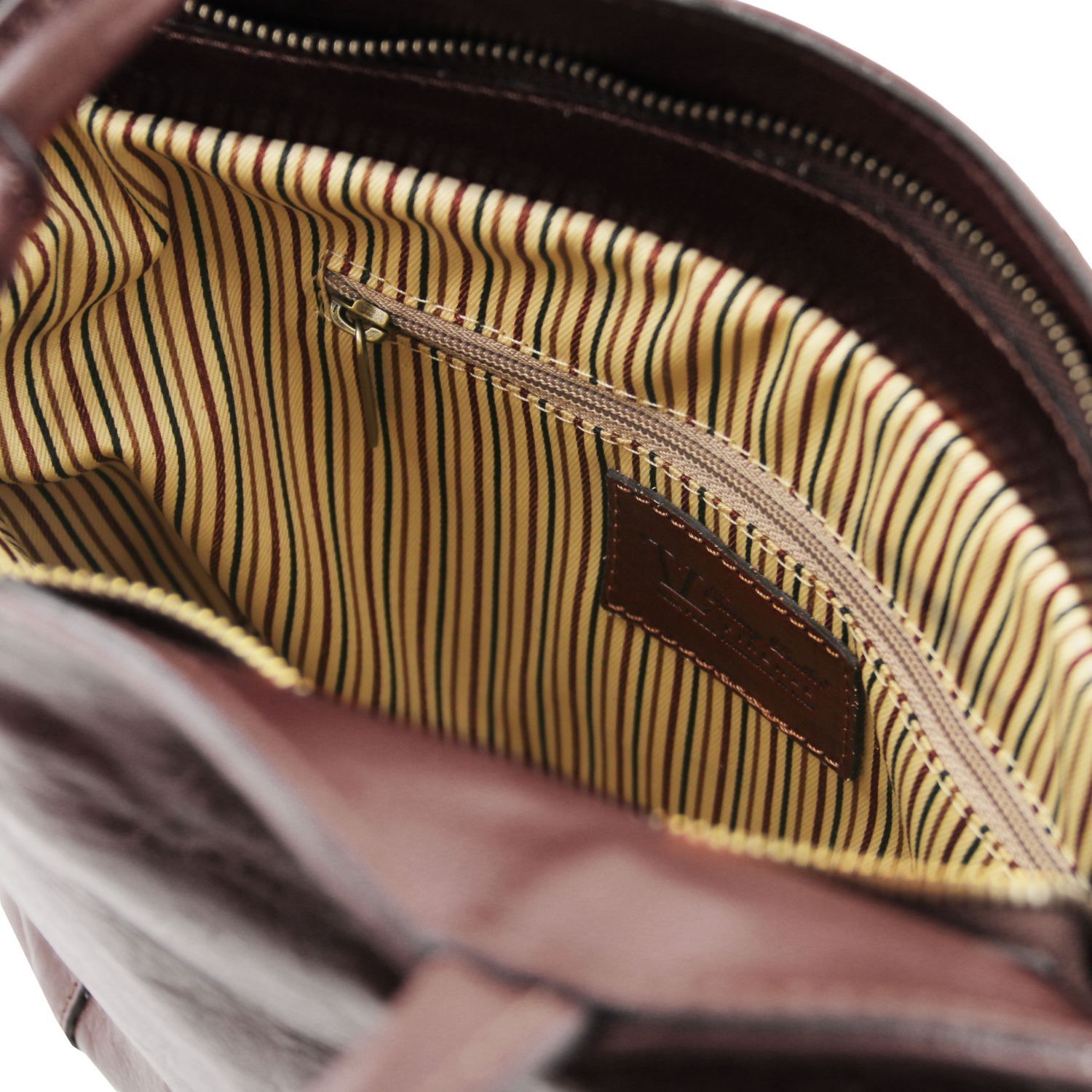 Patty - Sac en cuir convertible en sac à dos - Marron foncé (TL141497)