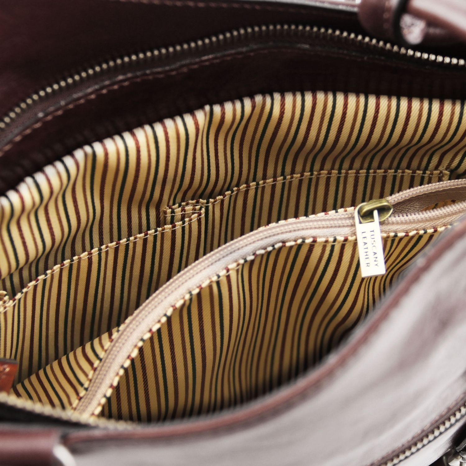 Patty - Sac en cuir convertible en sac à dos - Marron foncé (TL141497)