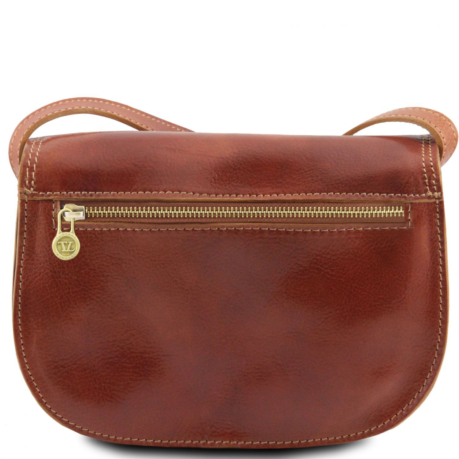 Isabella - Sac bandoulière en cuir - Marron foncé (TL9031)