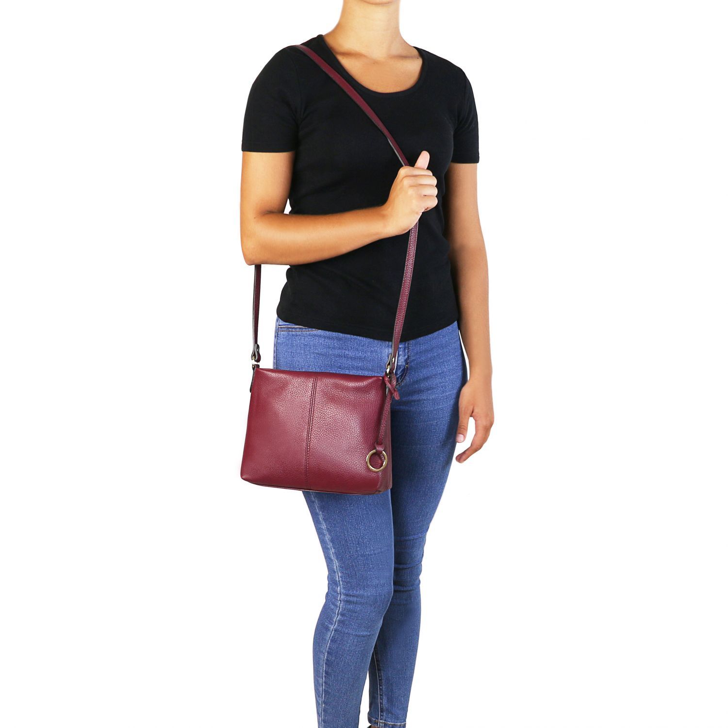 TL Bag - Sac bandoulière en cuir souple - Fuchsia (TL141720)
