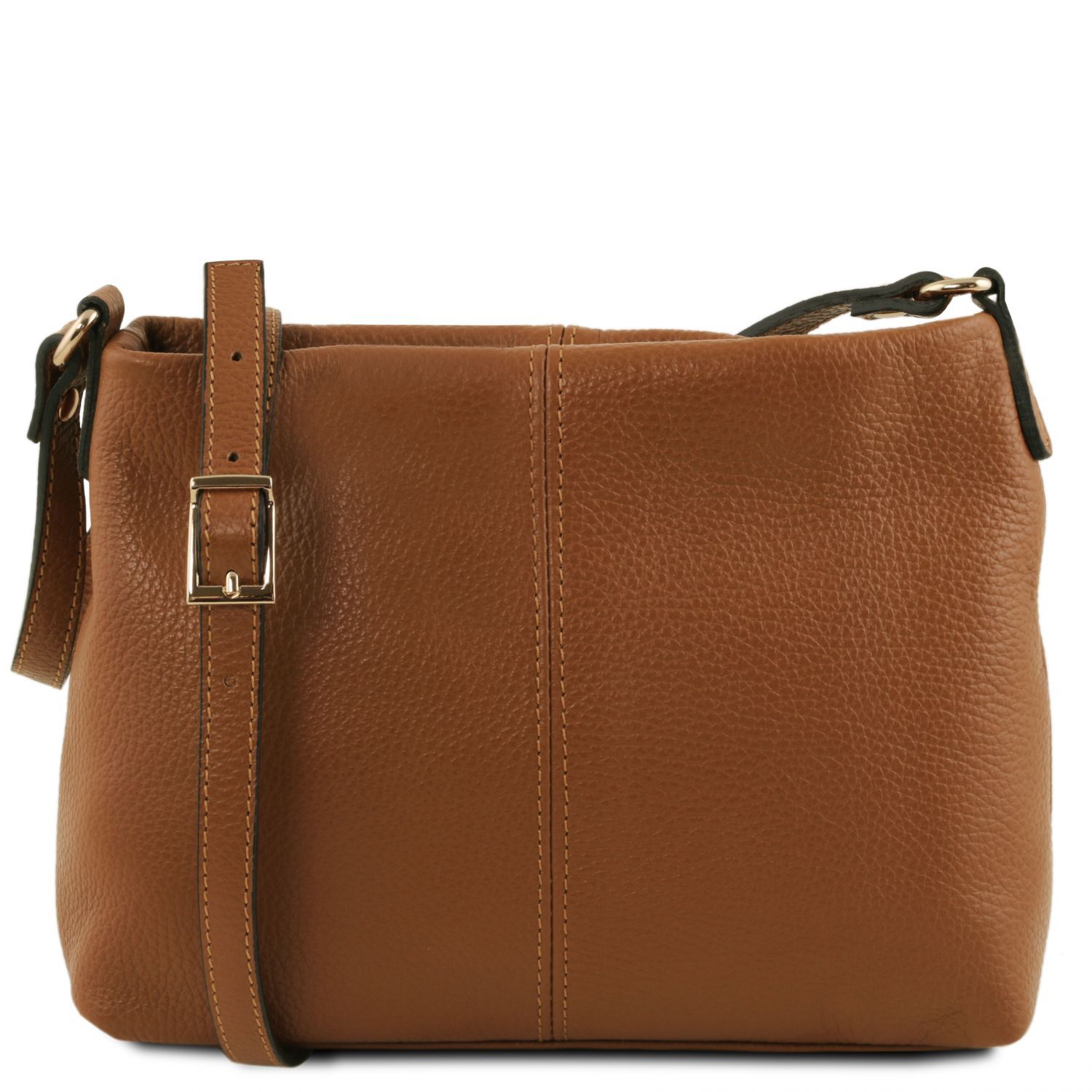 TL Bag - Sac bandoulière en cuir souple - Cognac (TL141720)