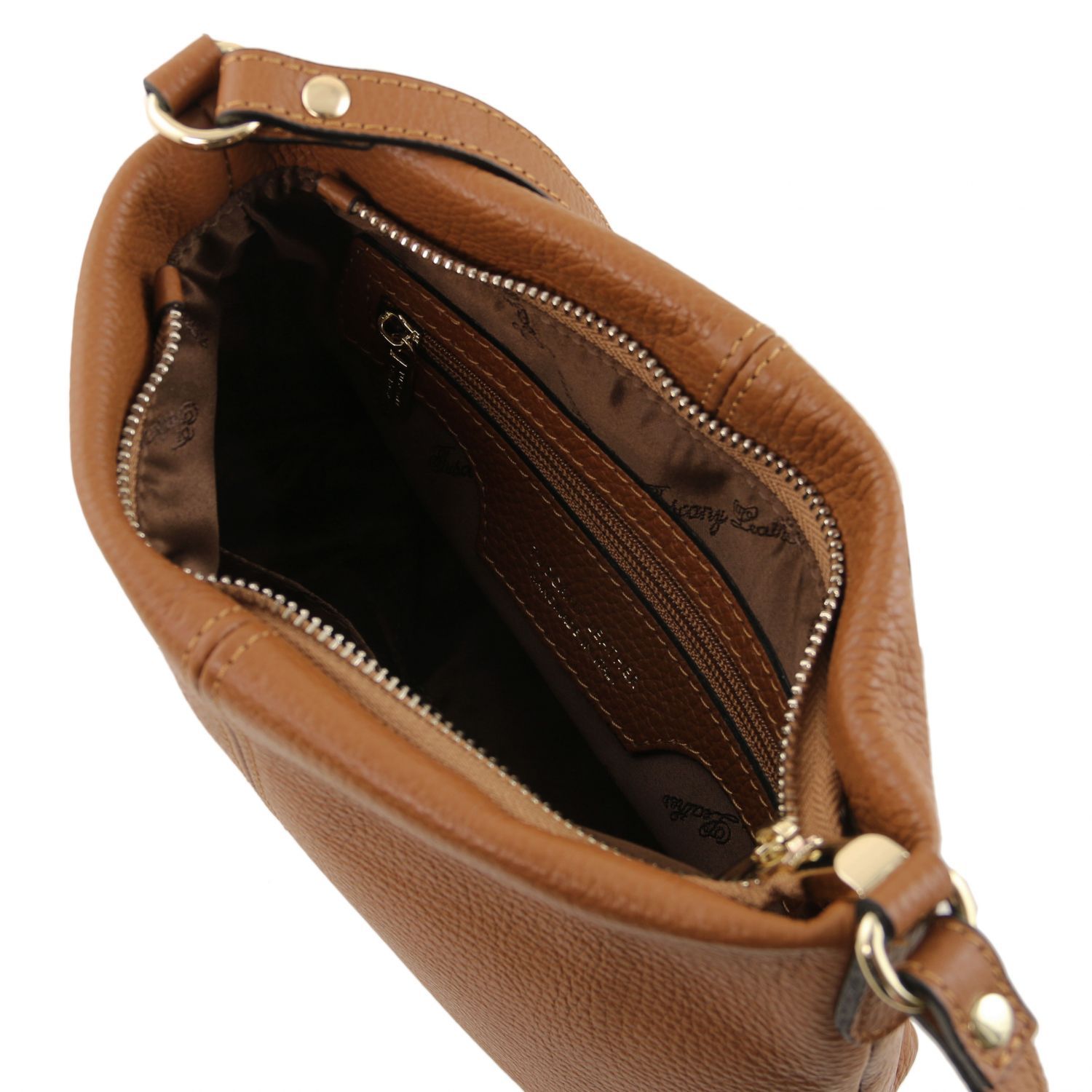 TL Bag - Sac bandoulière en cuir souple - Cognac (TL141720)