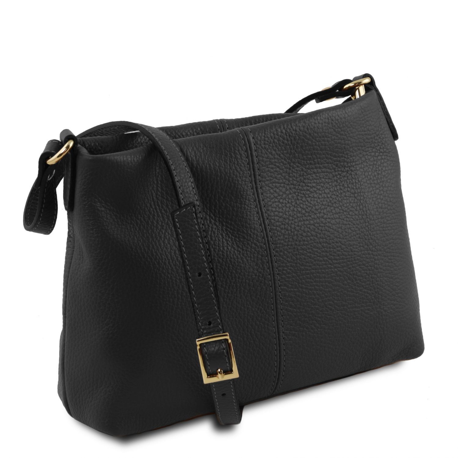 TL Bag - Sac bandoulière en cuir souple - Noir (TL141720)