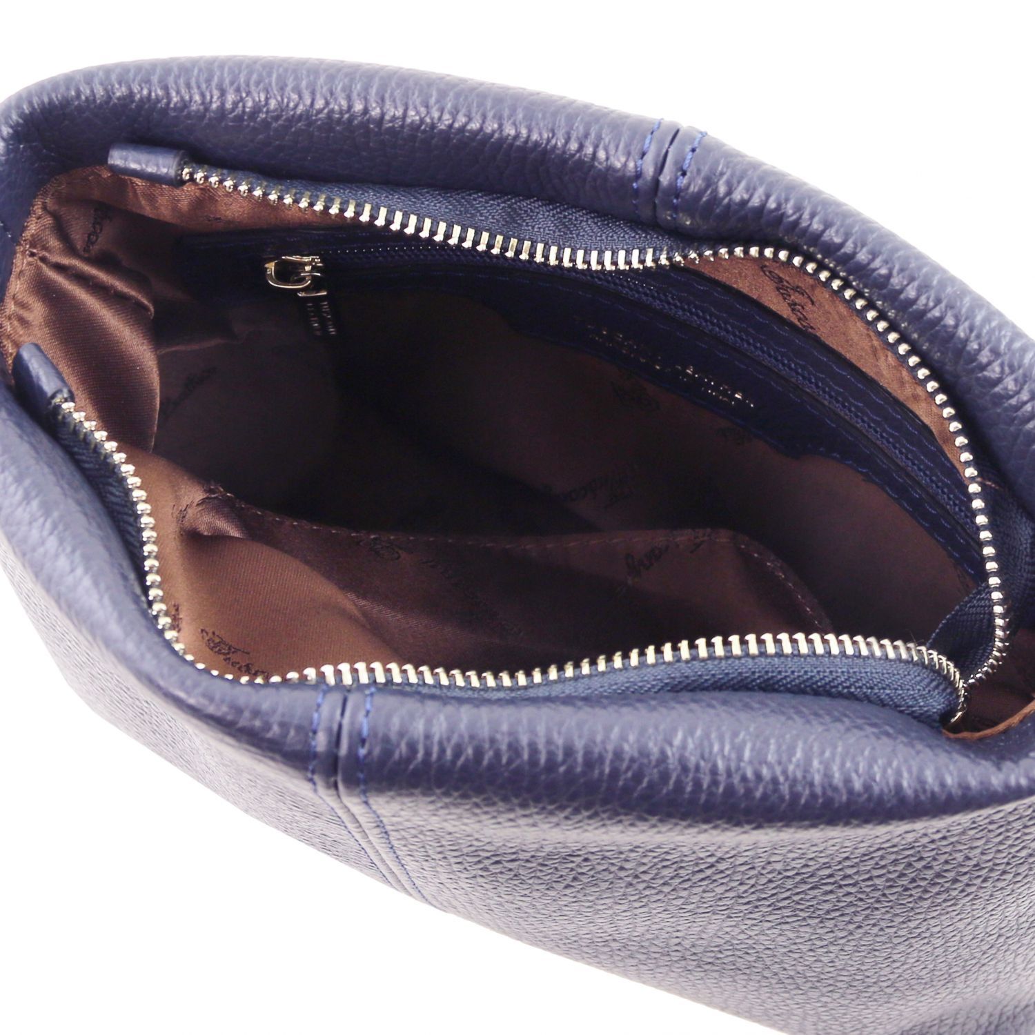 TL Bag - Sac bandoulière en cuir souple - Bleu foncé (TL141720)