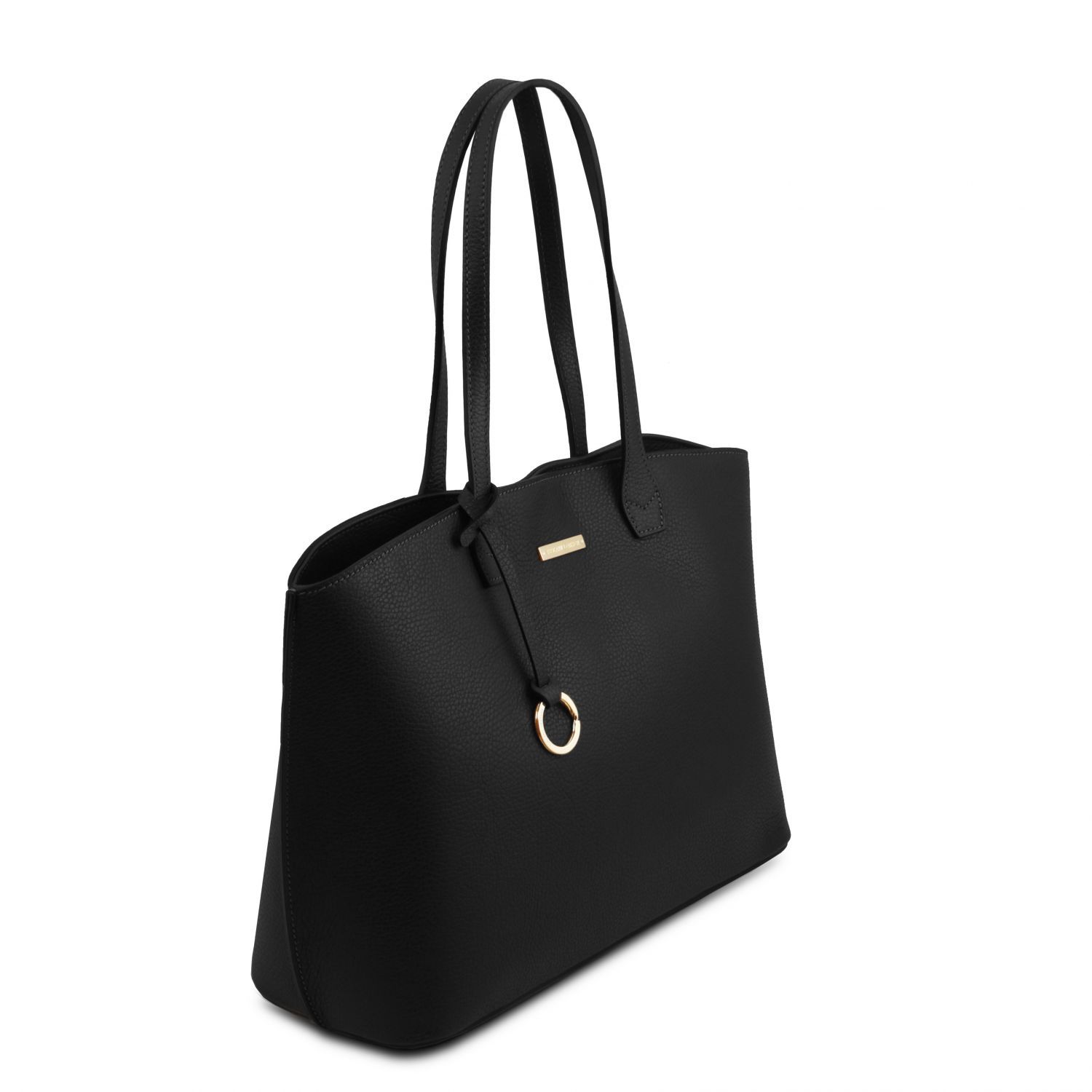 TL Bag - Sac shopping en cuir - Noir (TL141828)